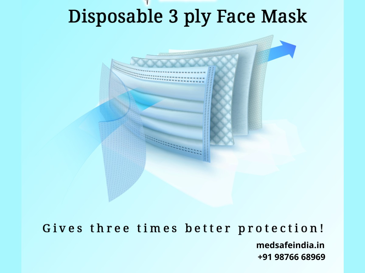 Disposable 3 ply Face Mask
