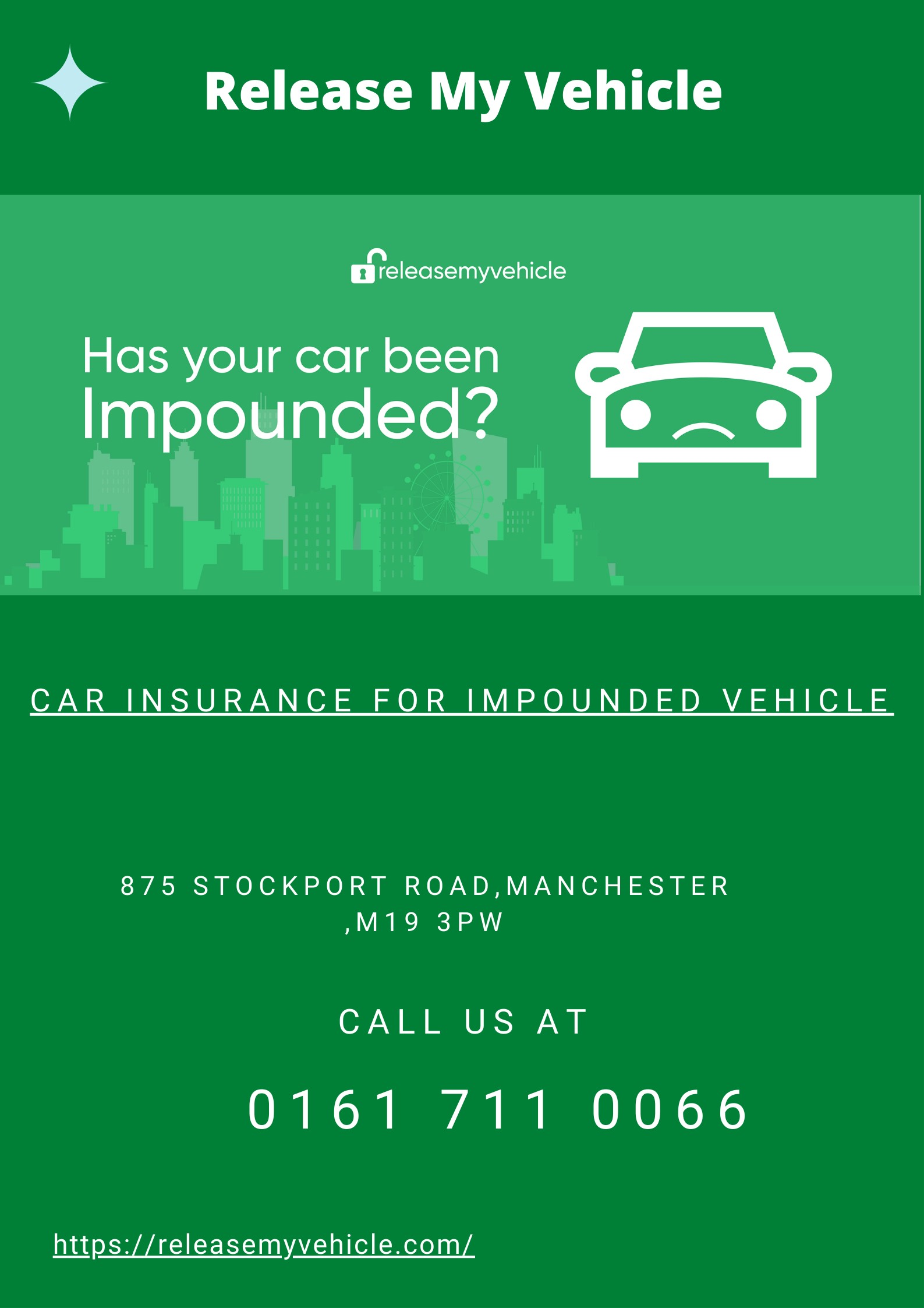 Car insurance for impounded vehicle| Release My Vehicle